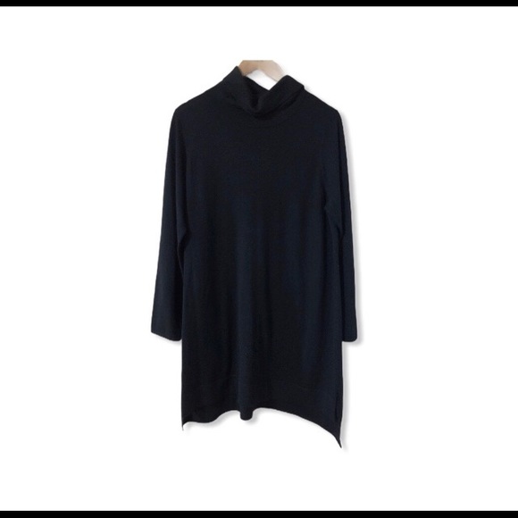 SOLD NWT Eileen Fisher turtleneck wool knit dress - Picture 5 of 6